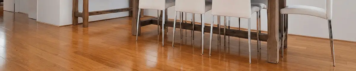 Professionally installed and refinished bamboo flooring in a residential home, showcasing smooth finish and natural wood tones in Lakeland, FL