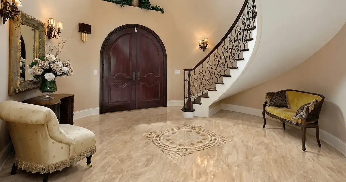 Entrance hall with professionally installed ceramic tile flooring in Lakeland FL
