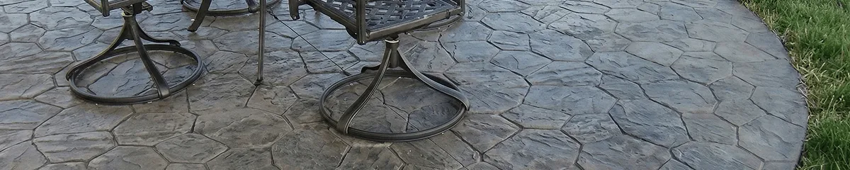 Garden relaxation area with professionally installed stone flooring in Lakeland FL